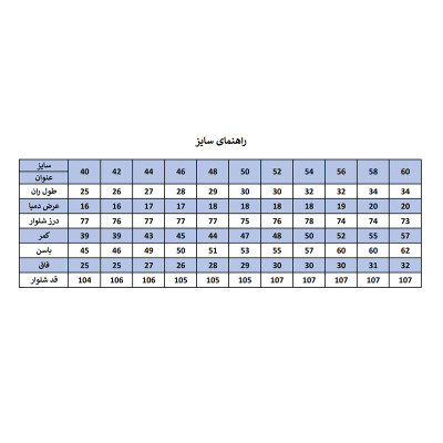 محصول نمونه تستی شلوار مردانه کد M1802